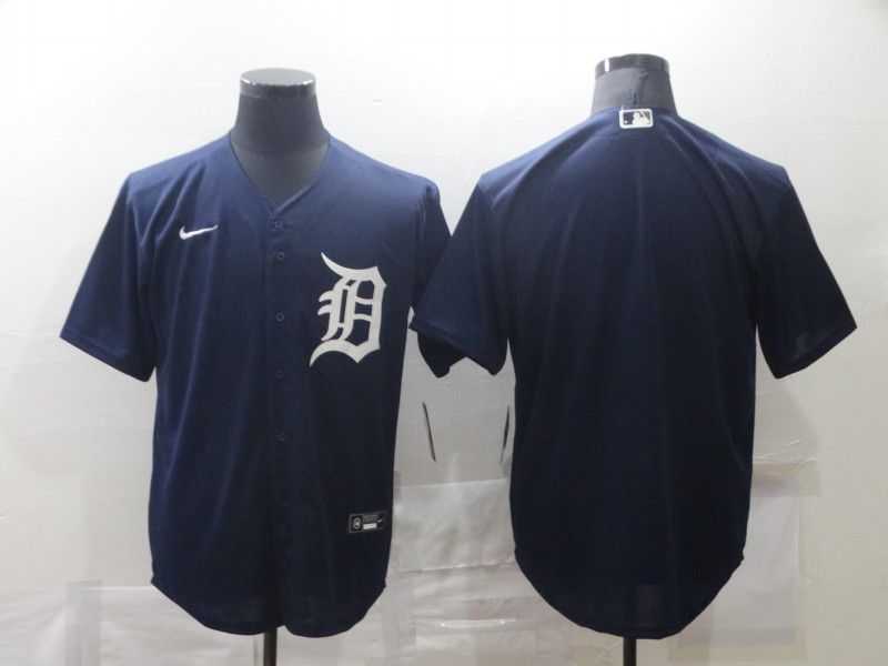 Men Detroit Tigers Blank Blue Game Nike MLB Jerseys